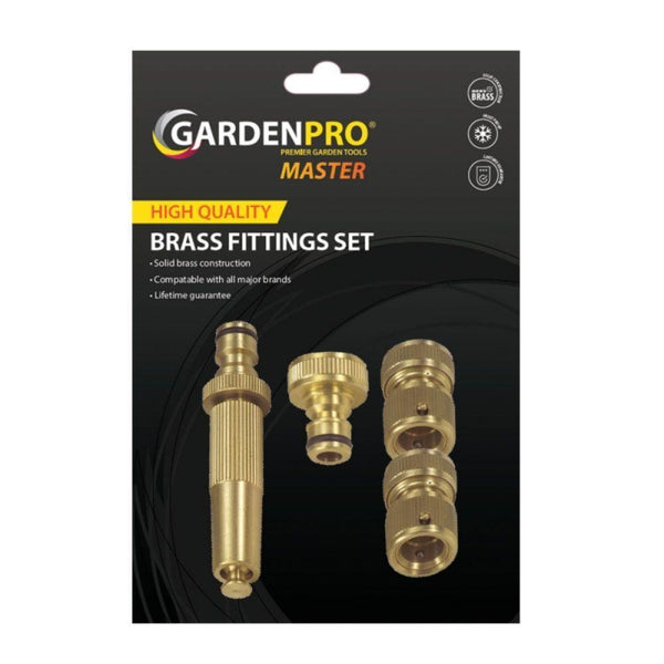 Garden Pro Master Brass Hose Fitting Set - Choice Stores