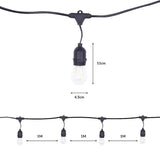 GardenKraft Garden E27 String Lights | 15 m - Choice Stores