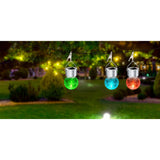 Grundig Colour Changing Solar LED Hanging Glass Bulb Light | 2 Functions - Choice Stores