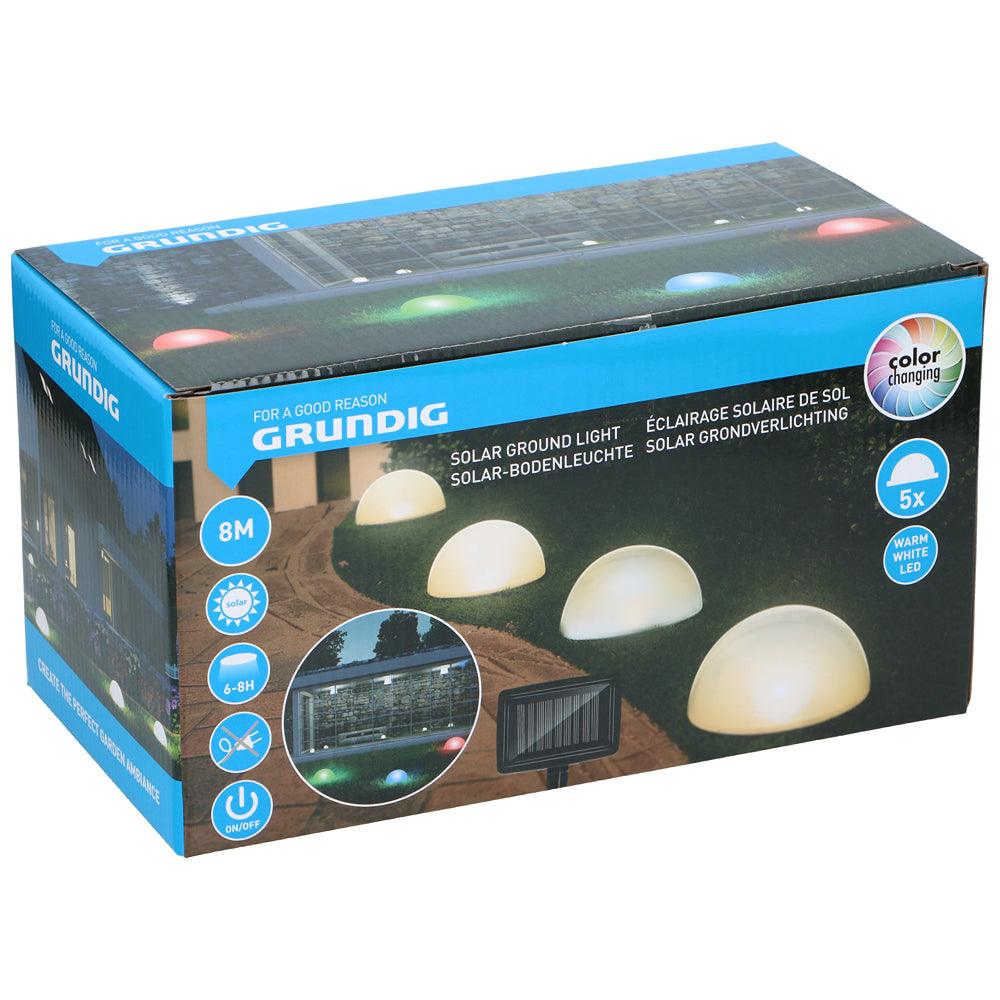 Grundig Colour Changing Solar LED Sphere Lamps | Set of 5 - Choice Stores