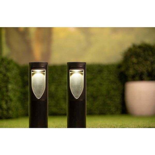 Grundig Warm White Solar LED Sleek Black Stake Light - Choice Stores