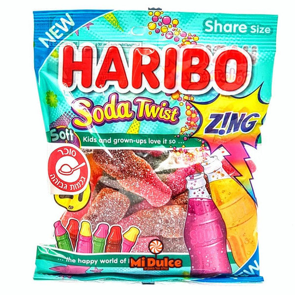 Haribo Soda Twist Zing Bag | 140g - Choice Stores