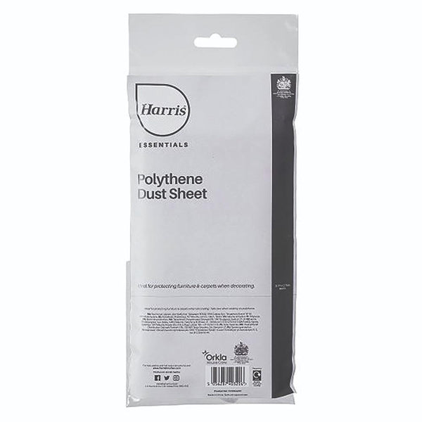 Harris Essentials Plastic Dust Sheet | 3.6 x 2.7m - Choice Stores