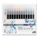 Icon Artist Series Watercolour Brush Pens with Water Brush | Pack of 12 - Choice Stores