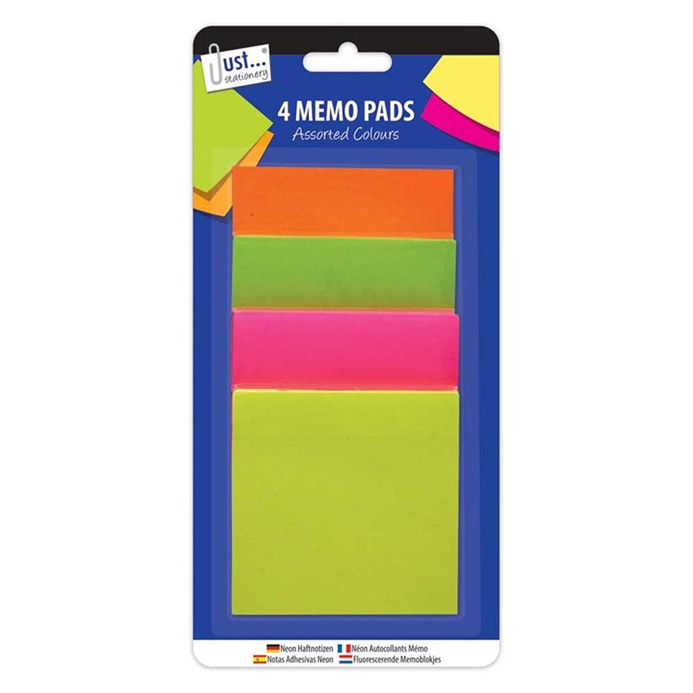 Just Stationery Coloured Square Memo Pads | 75mm - Choice Stores