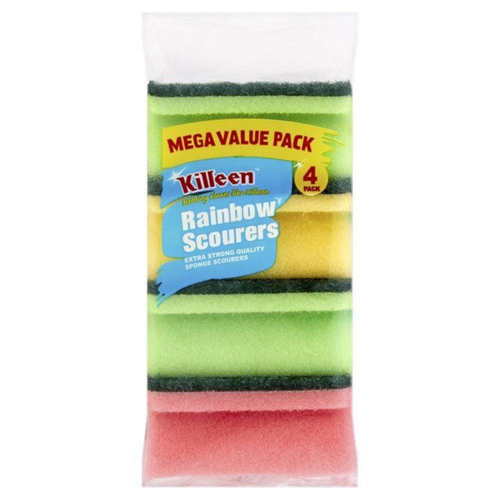 Killeen Rainbow Scourers Mega Value Pack | Pack of 4 - Choice Stores