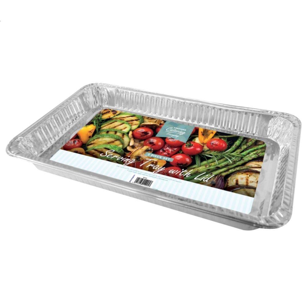Kingfisher Catering Foil Serving Tray With Lid Choice Stores