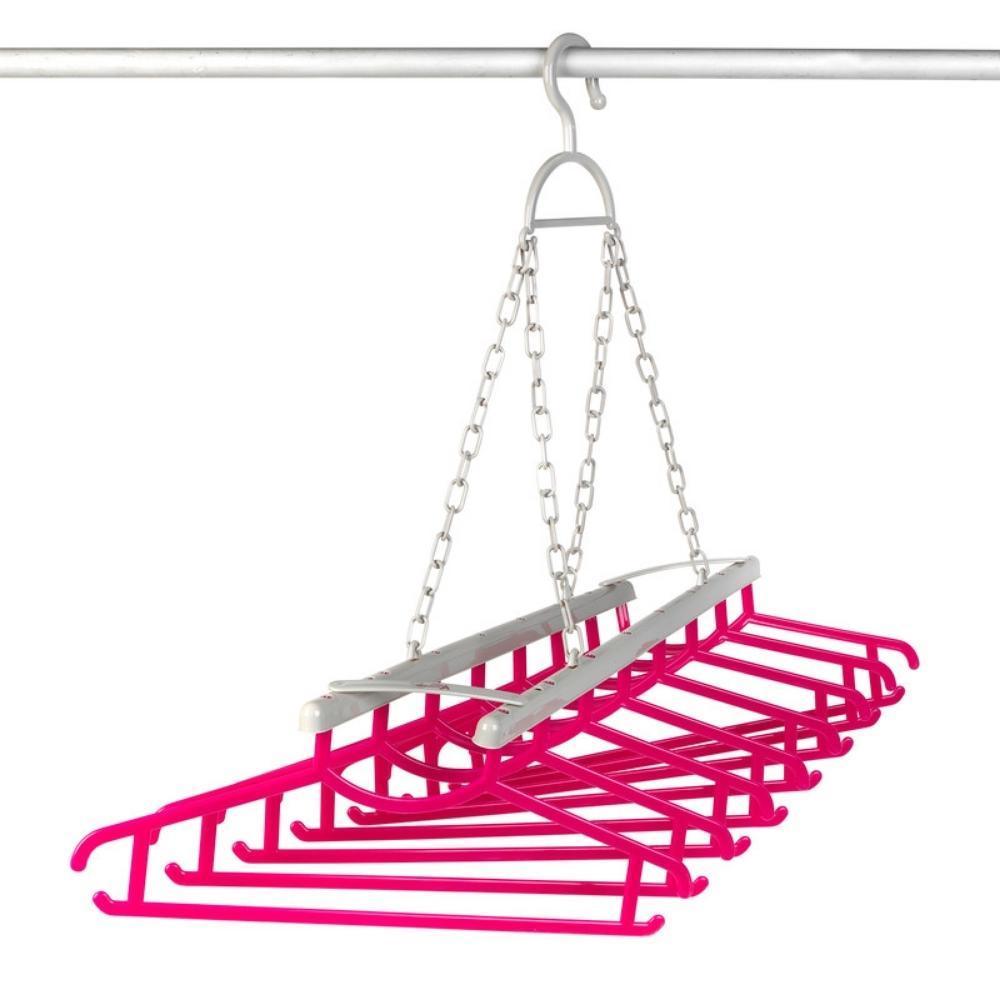 Kleeneze Multi Shirt Hanger Pink & Grey - Choice Stores