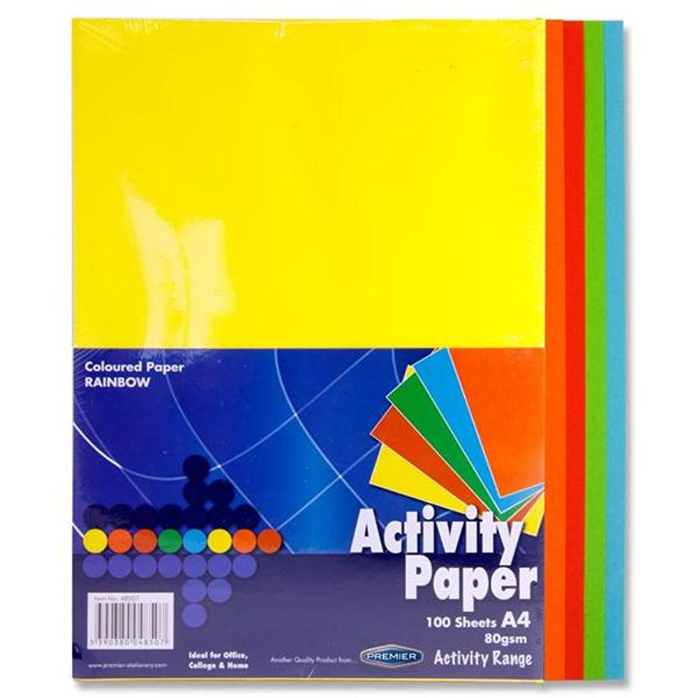 Lasercol A4 Rainbow Coloured Paper 80gsm | 100 Sheets - Choice Stores