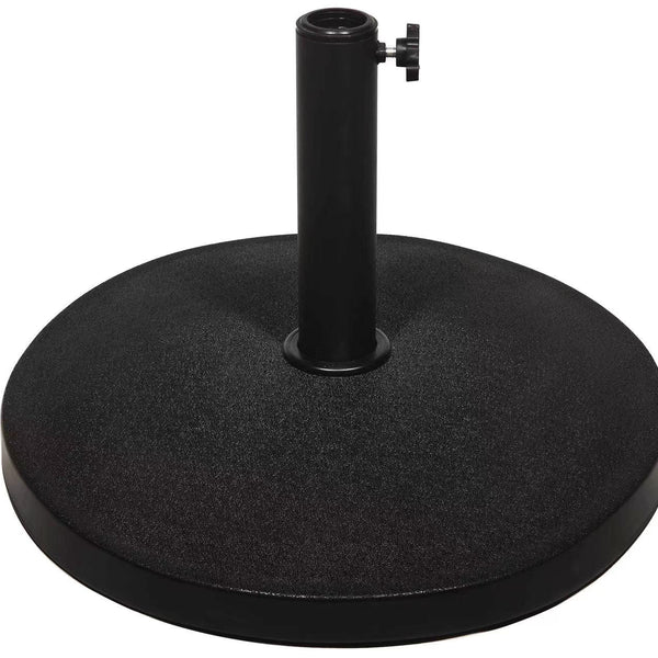 Lifestyle Living Round Cement Parasol Base Black | 15kg - Choice Stores