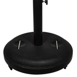 Lifestyle Living Round Cement Wheeled Parasol Base Black | 20kg - Choice Stores