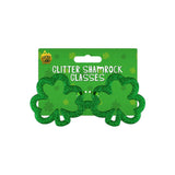 Lucky Land Glitter Shamrock Glasses - Choice Stores