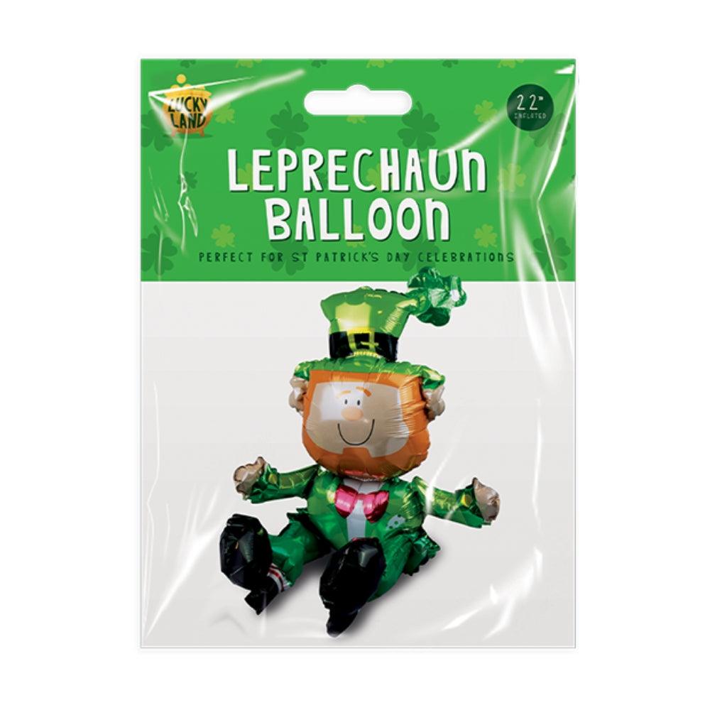 Lucky Land St Patricks Day Sitting Leprechaun Balloon | 22in - Choice Stores