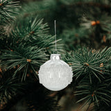 Luxe Beaded Bauble with Silver Hanging String | 8cm - Choice Stores