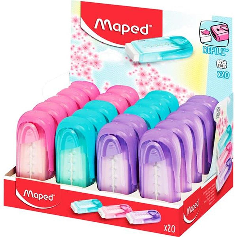 Maped Universal Stick Eraser Assorted Pastel Colous | Refill Me - Choice Stores