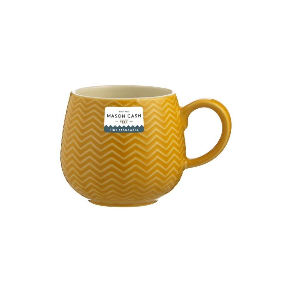 Mason Cash Embossed Chevron Ochre Mug | 350ml - Choice Stores