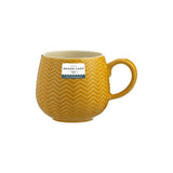 Mason Cash Embossed Chevron Ochre Mug | 350ml - Choice Stores