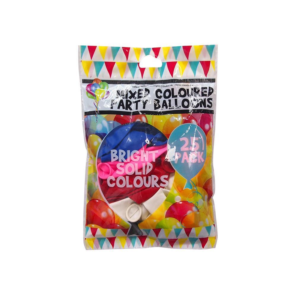 Mixed Coloured Party Balloons | 25 Pack – Choice Stores