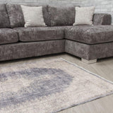 Modena Cairo Grey Cream Rug | Modern Distressed Design - Choice Stores