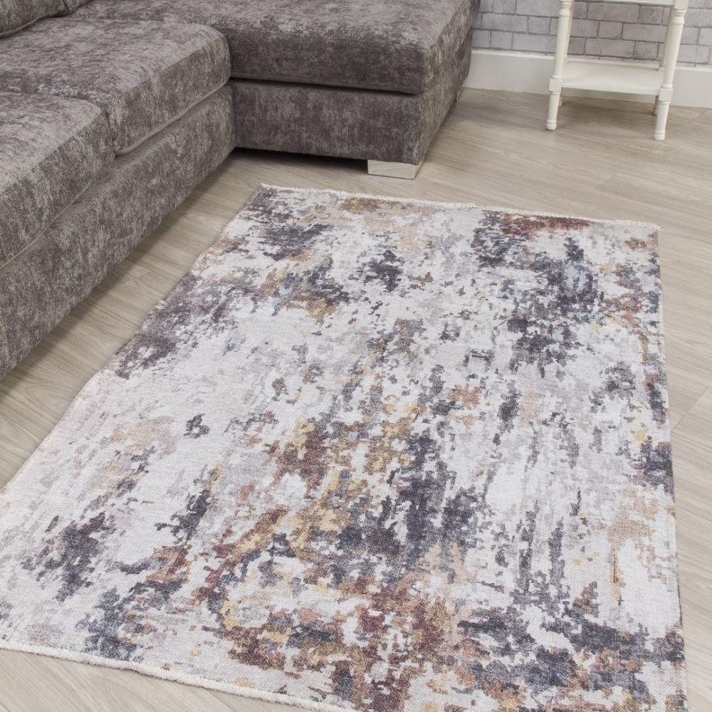 Modena Ghita Multicoloured Rug | Modern Abstract Design - Choice Stores