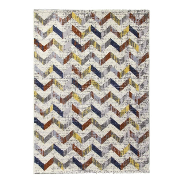 Multicoloured Carousel Chevron Rug | 120 x 170cm - Choice Stores