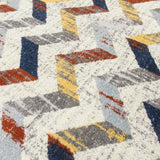 Multicoloured Carousel Chevron Rug | 160 x 220cm - Choice Stores