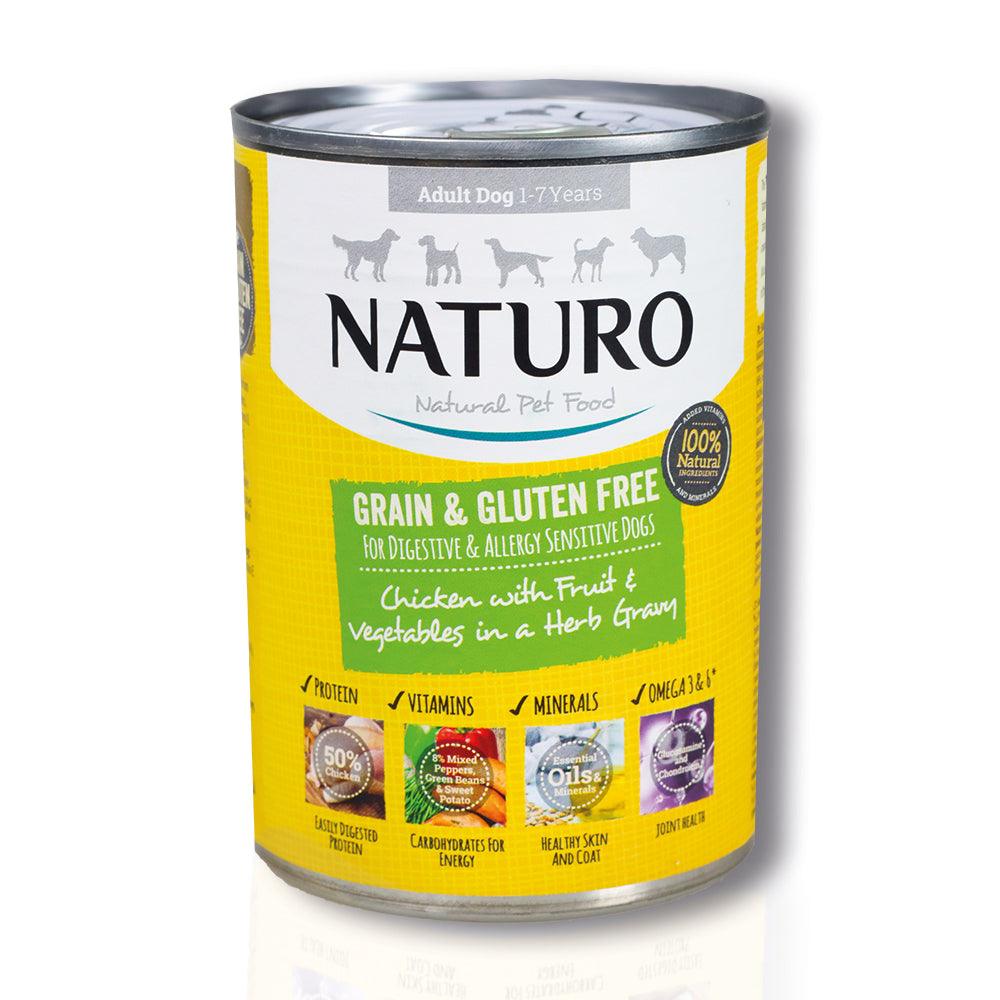 Naturo dog food sales cans