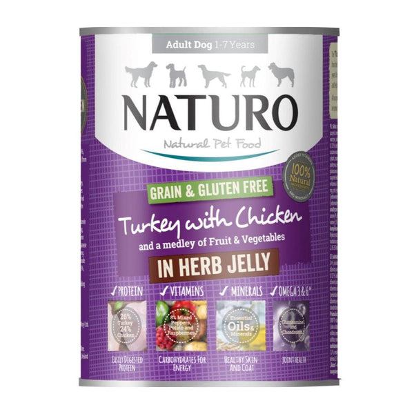 Naturo Grain & Gluten Free Turkey with Chicken Herb Jelly | 390g - Choice Stores