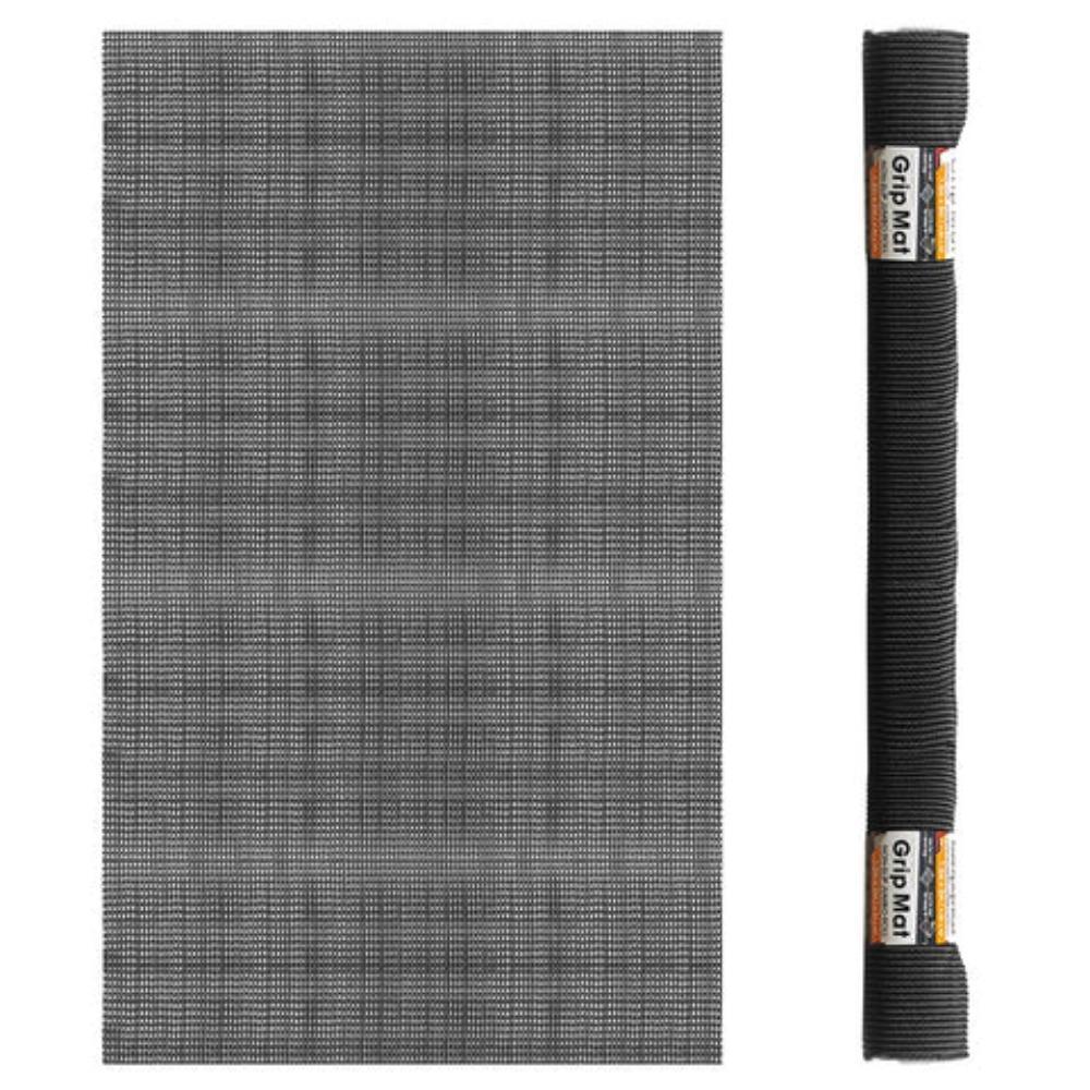 Bino bino non-adhesive non-slip shelf and drawer grip liner mat, 12 -inch x  15-feet, black