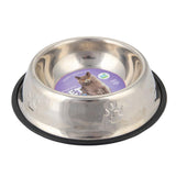 Pet Bowl Embossed Stainless Steel - Choice Stores