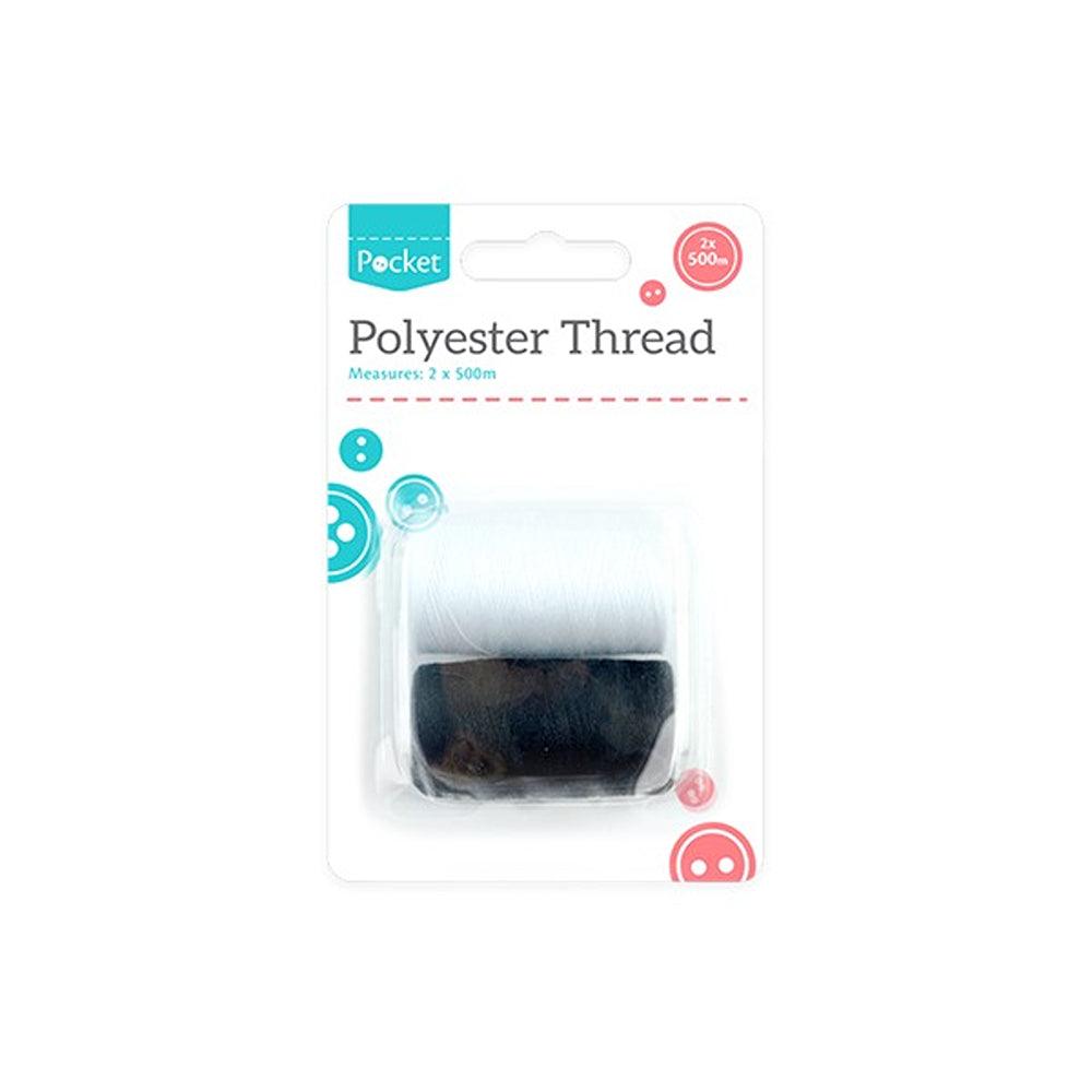 Pocket Polyester Thread 500M | Pack of 2 - Choice Stores