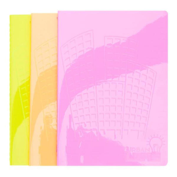 Premier Stationery A5 PVC Notebook | 80 Page | Assorted Neon Colours - Choice Stores
