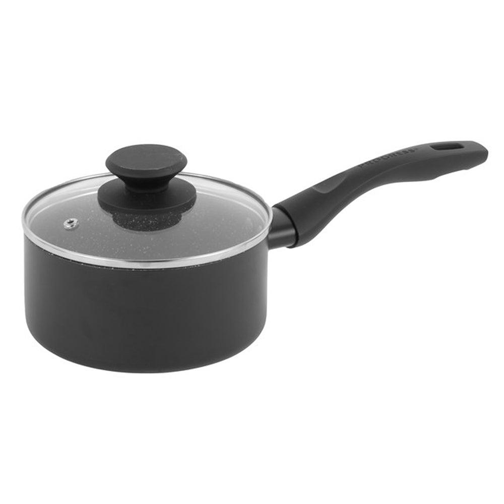 Progress Marble Ceramic Non Stick Saucepan with Lid | 20cm - Choice Stores