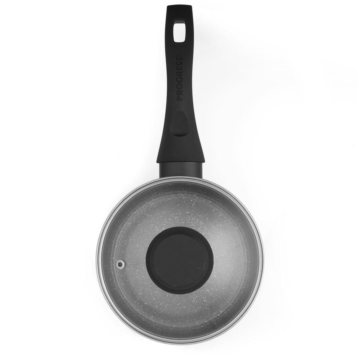 Progress Marble Ceramic Non Stick Saucepan with Lid | 20cm - Choice Stores