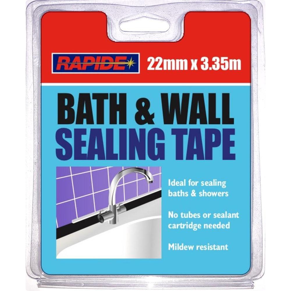 Rapide Bath & Wall Sealing Tape | 22mm x 3.35m - Choice Stores