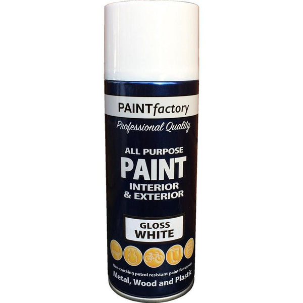 Rapide White Gloss Spray Paint | 400ml - Choice Stores