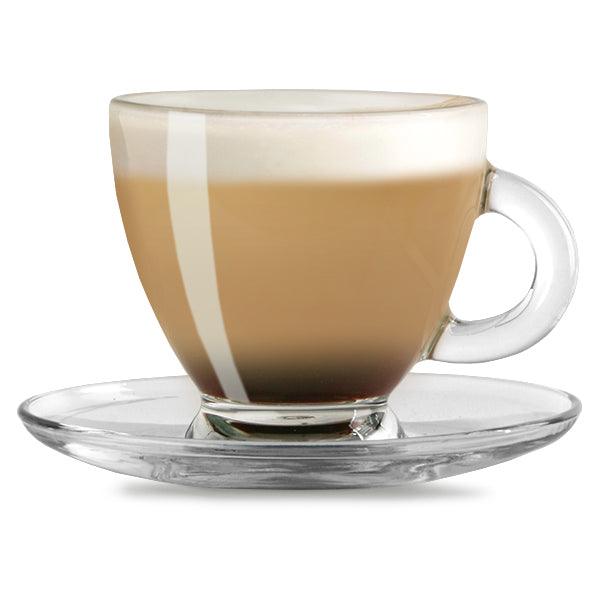 Ravenhead Entertain Espresso Glass Cup & Saucer | Set of 4 - Choice Stores