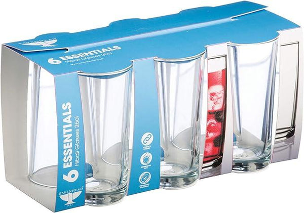 Ravenhead Essentials Hobnobs Hiball Glasses | Set of 6 - Choice Stores