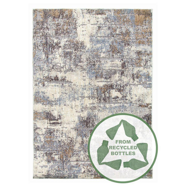 Revive Nova Cream Beige Modern Rug | Made From Recycled Plastic Bottles - Choice Stores