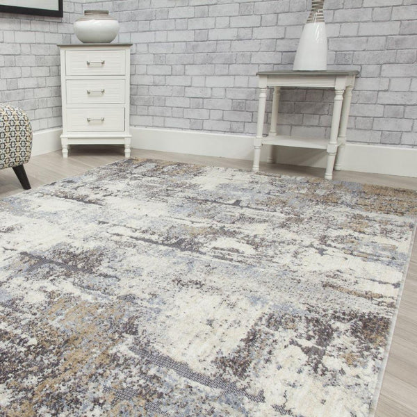 Revive Nova Cream Beige Modern Rug | Made From Recycled Plastic Bottles - Choice Stores