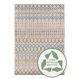 Revive Tribeca Cream Beige Modern Rug | Made From Recycled Plastic Bottles - Choice Stores