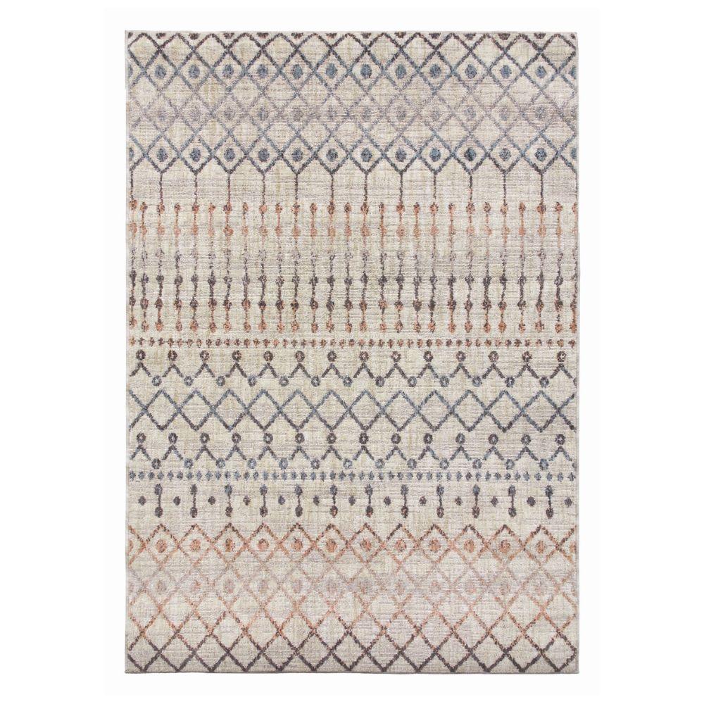 Revive Tribeca Cream Beige Modern Rug | Made From Recycled Plastic Bottles - Choice Stores