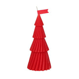 Ribbed Design Christmas Tree Candle | 16.5cm - Choice Stores