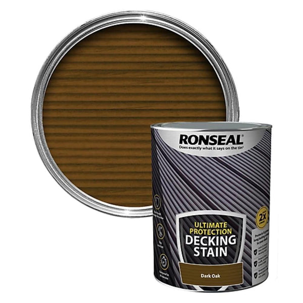 Ronseal Ultimate Protection Decking Stain | Dark Oak - Choice Stores