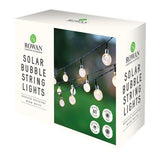 Rowan 80 Warm White LED Solar Bubble String Lights - Choice Stores