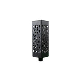 Rowan Bright Night Bright White Black Silhouette Solar Post Light - Choice Stores