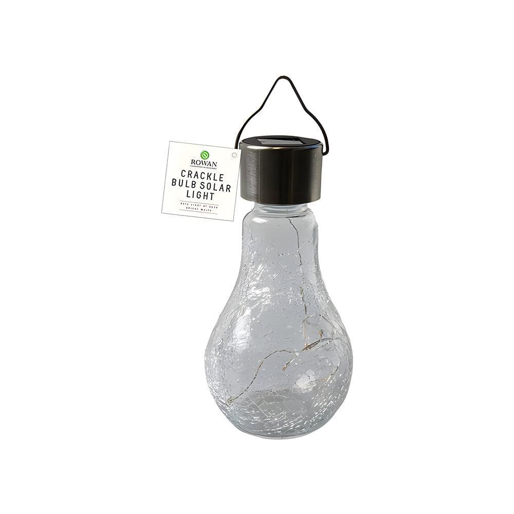 Rowan Bright Night Bright White Solar Crackle Bulb Light Choice Stores