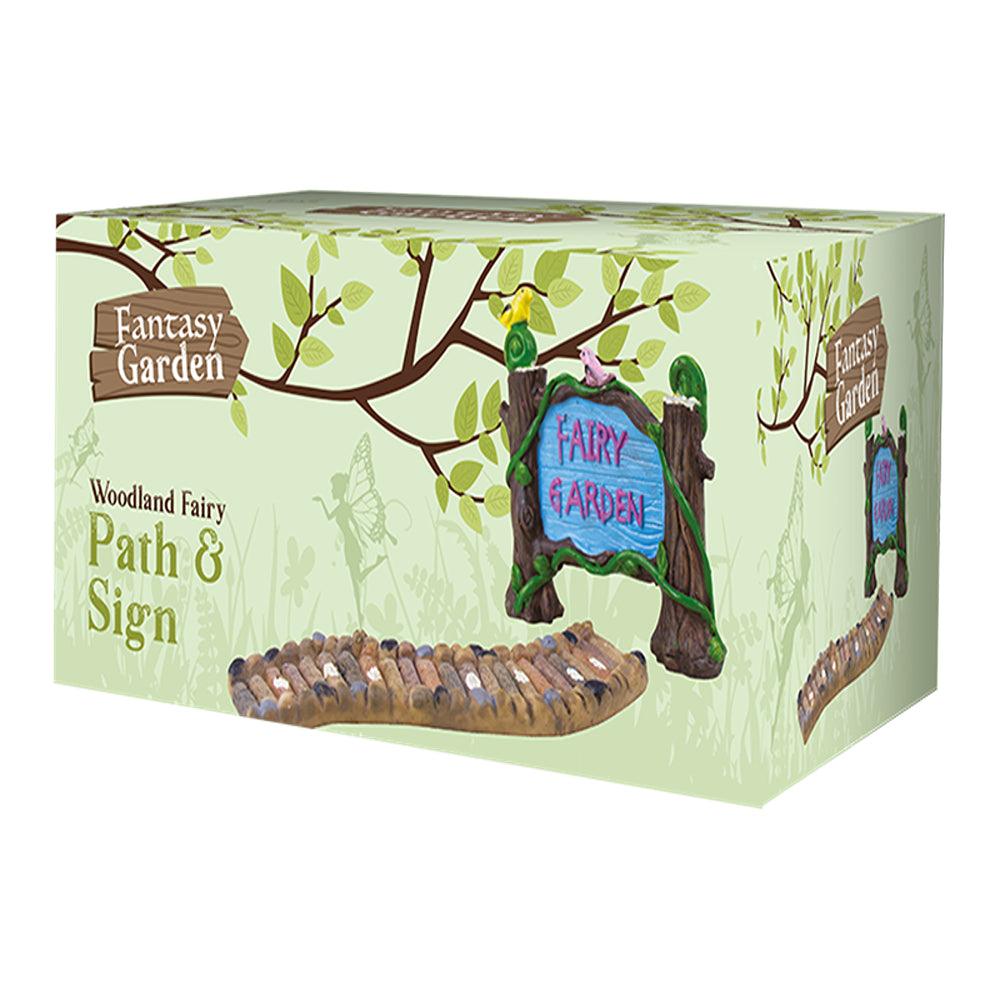 Rowan Woodland Fairy Garden Path & Sign | 18cm - Choice Stores