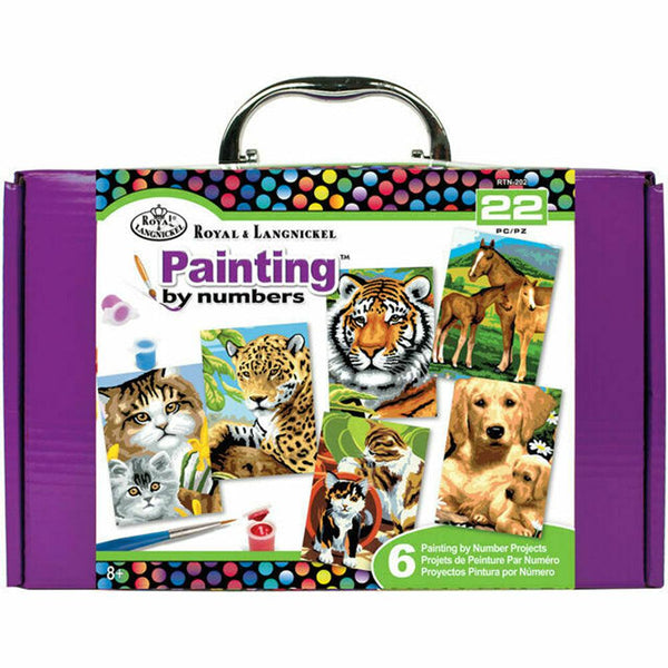 Royal & Langnickel Animal Painting By Numbers Box Set | 22 Piece Set - Choice Stores