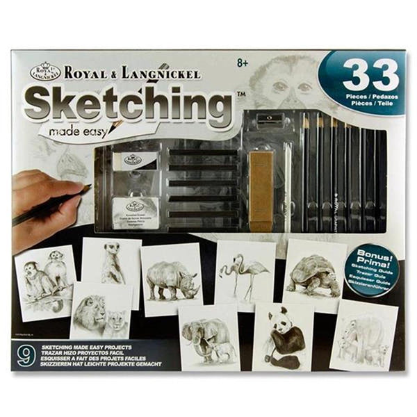 Royal Langnickel Sketching Made Easy Complete Box Set | 33 Piece Set - Choice Stores